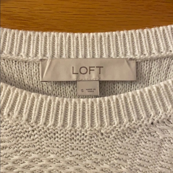 LOFT White Sweater - Picture 3 of 3